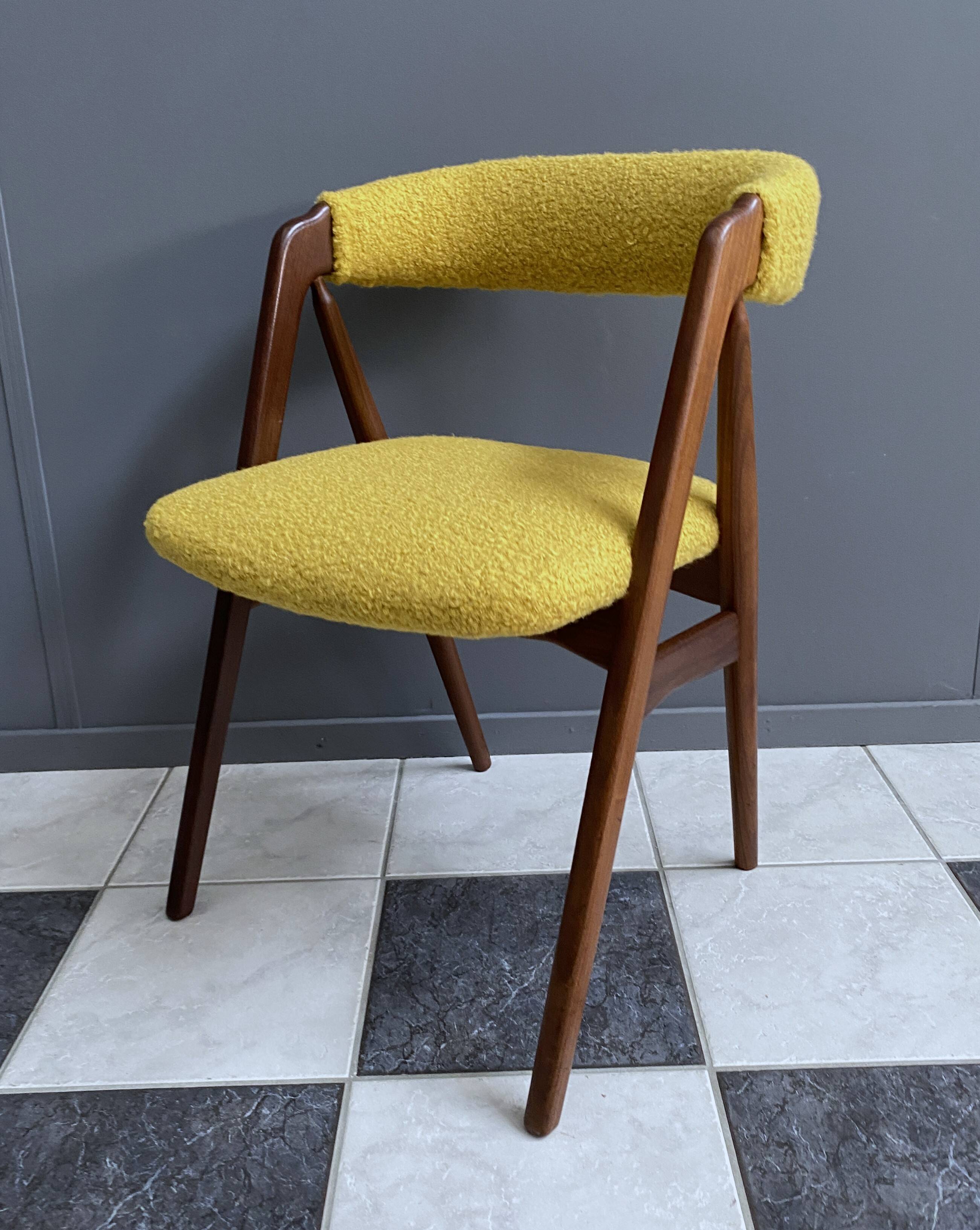 Thomas Harlev chair model 205 for Farstrup in yellow Boucle