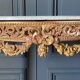 Console XVIII wooden gold louis xvi white marble flower falls