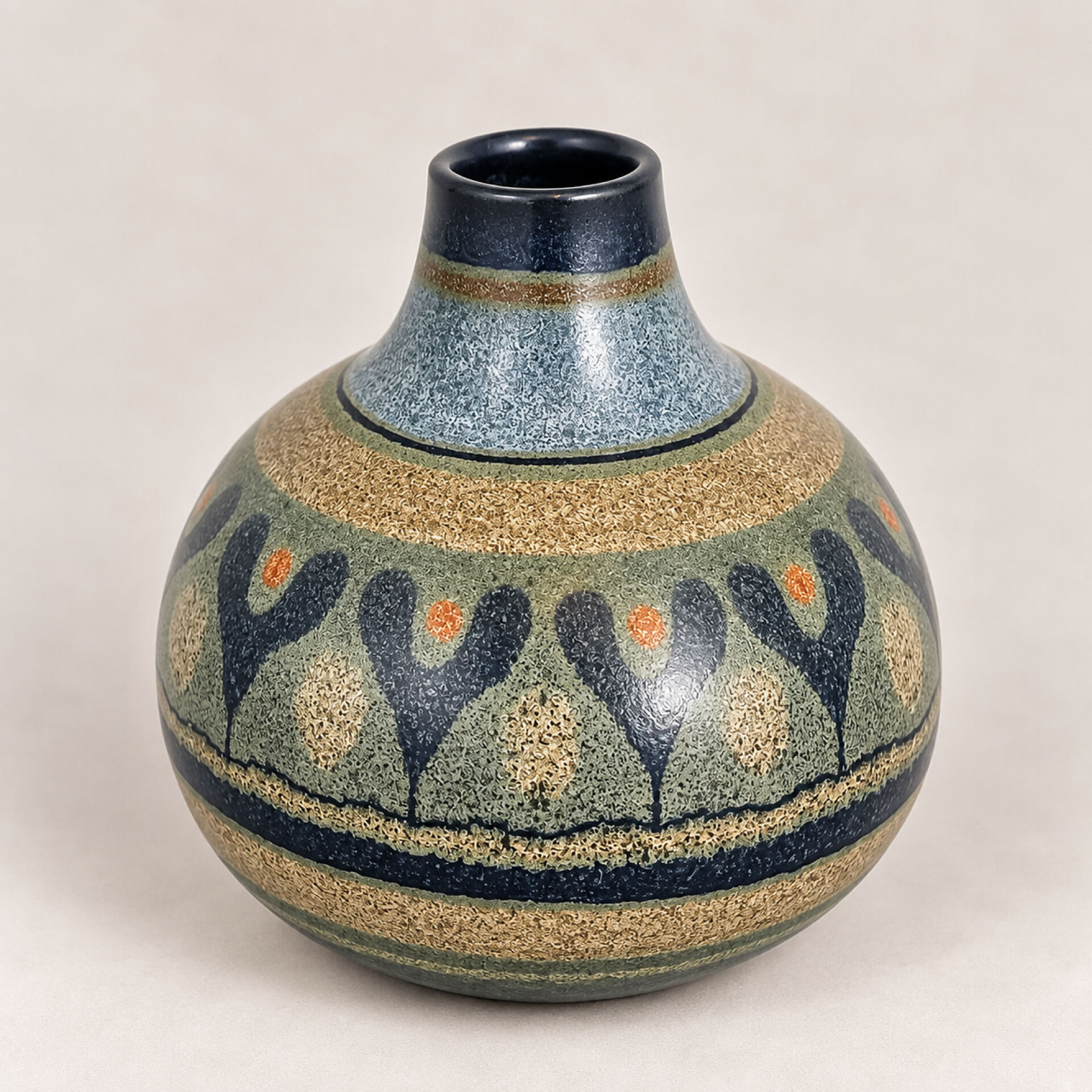 Vase céramique West-Germany 1960 maison KMK Mora