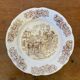 Set of 8 Antique Dessert Plates SARREGUEMINES Vintage Ceramic