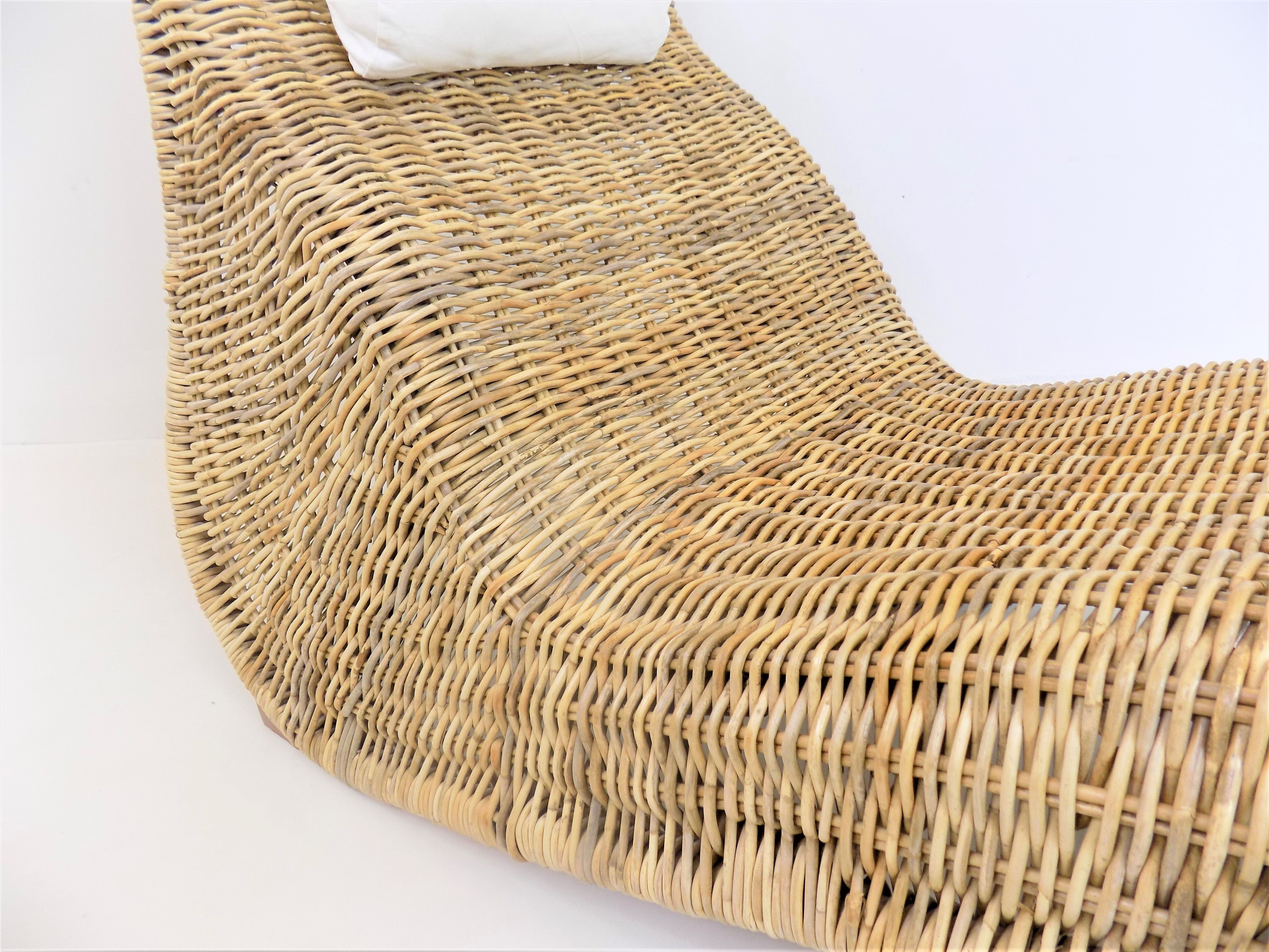 Karlskrona rattan lounger by Carl Öjerstam