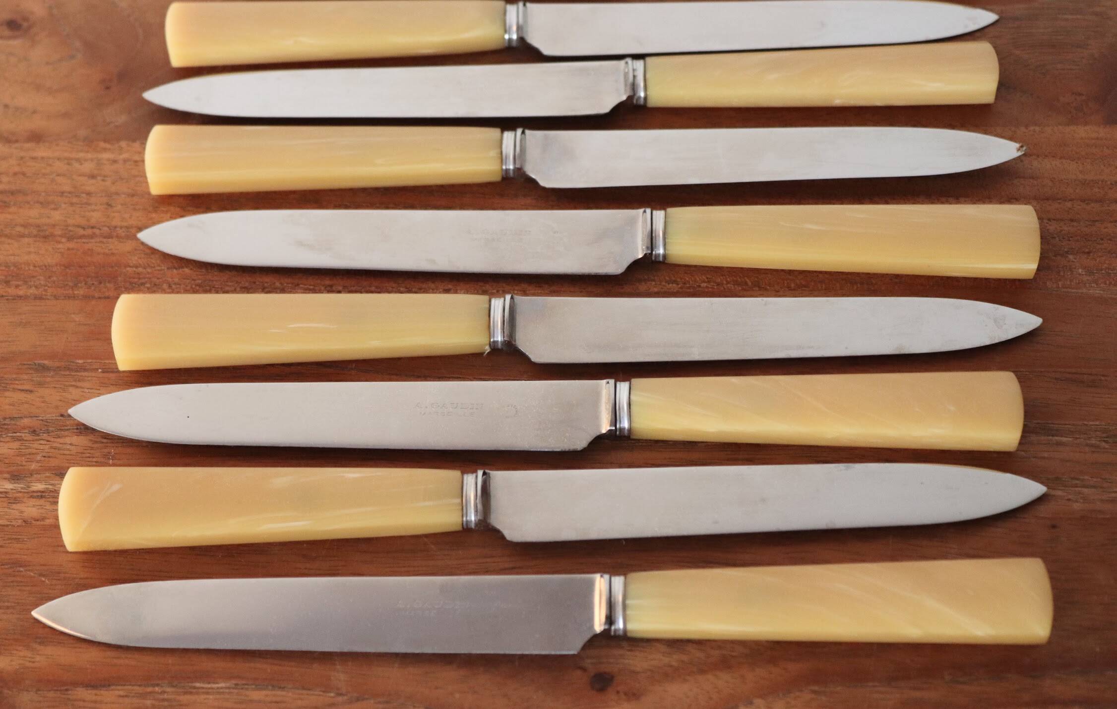 Box of 24 A. Gaudin Marseille knives