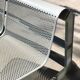 Perforated metal garden bench
