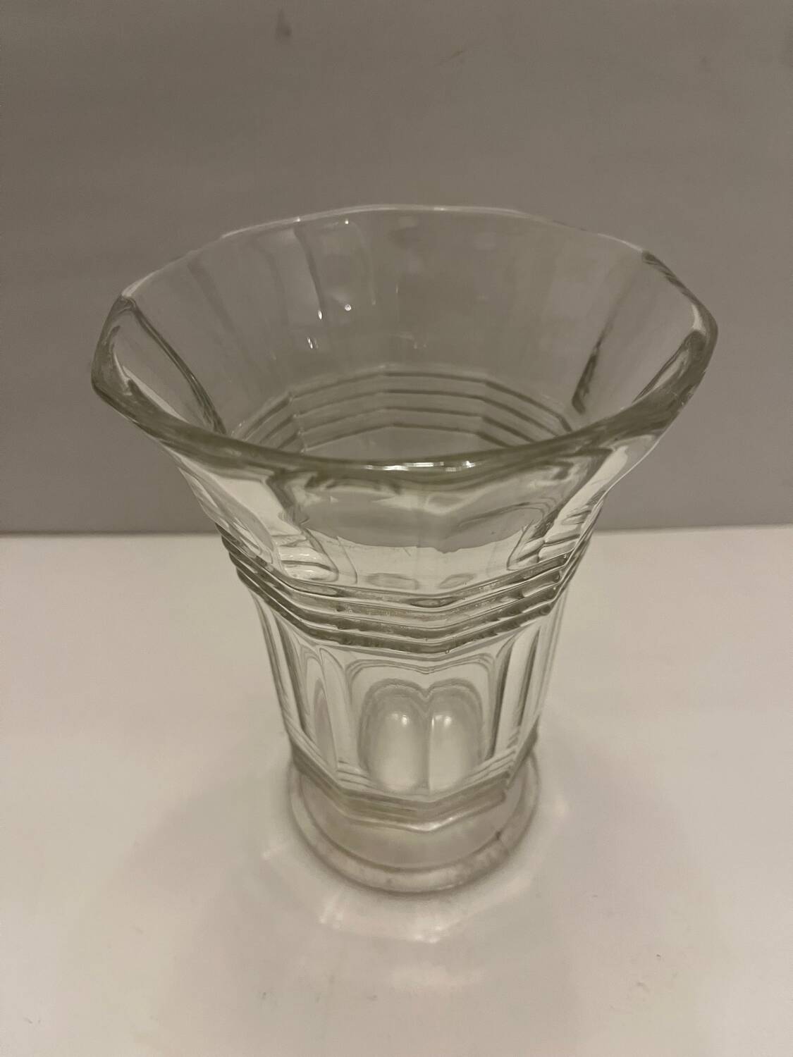 Vintage molded glass vase