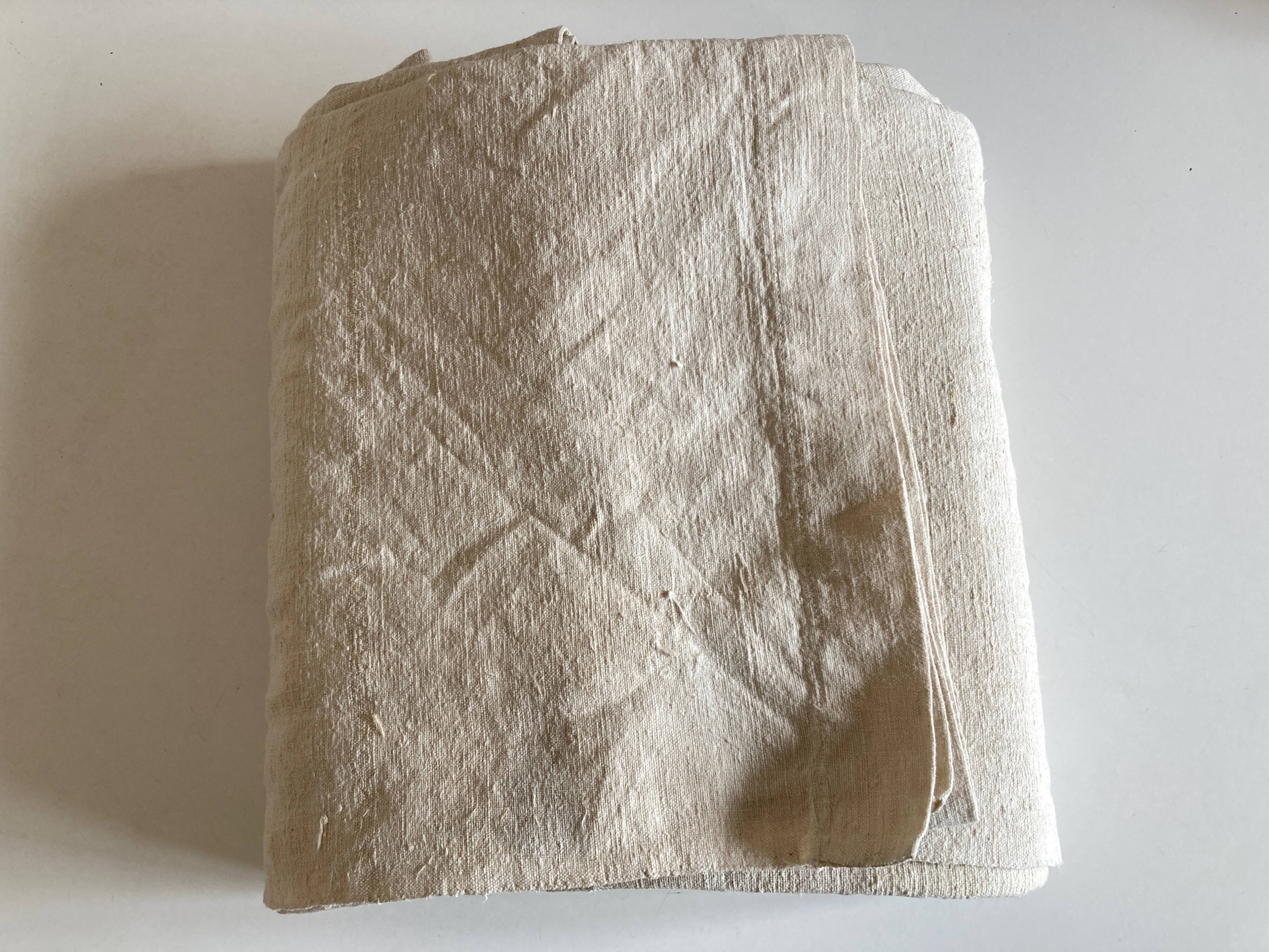 Farm tablecloth 19th in hemp canvas, reserve of trousseau L270cm