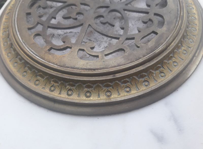 Fireplace XIX ° marble louis XV style with narrowed and floor slabs