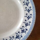 Ancienne Assiette en Faïence Moulin des Loups & Hamage "Bluets"