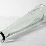 Mid-century Georgia Green Tall Decanter with Cork Original Stopper / Italy