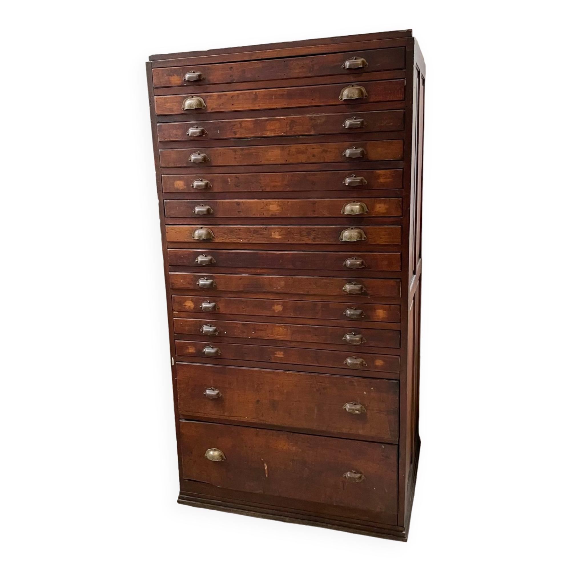 Workshop furniture printing with drawers XL oak