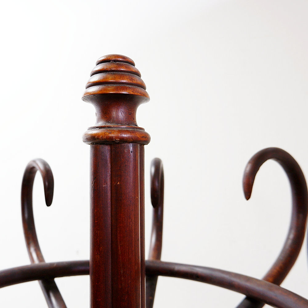Grand portemanteau "Perroquet" en bois courbé style Thonet – Début du 20ème siècle