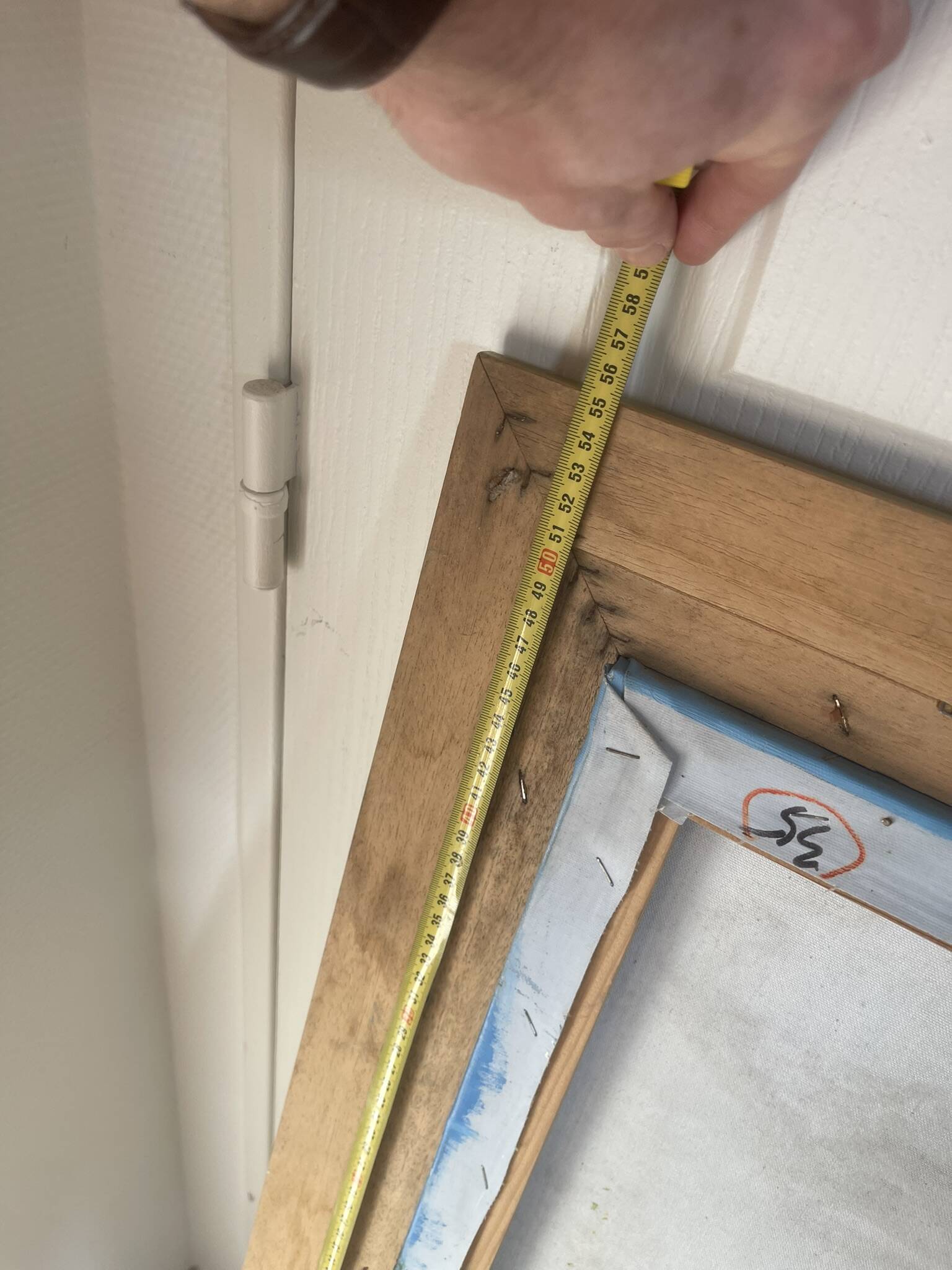 Old Oil Painting Canvas Sun Boat Sea Provence Sailor 50x40