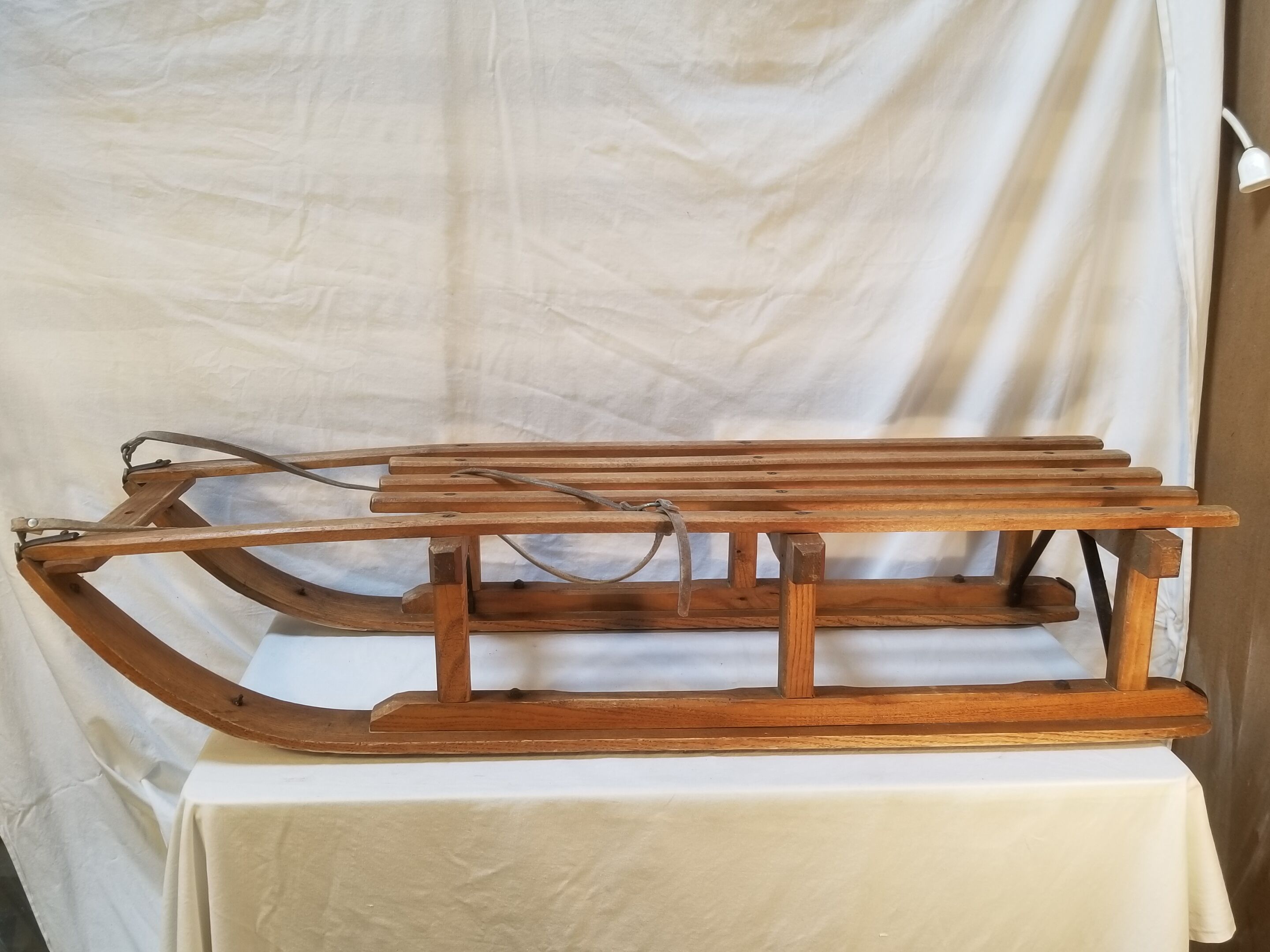 Old wooden sledge large size - 104 cm