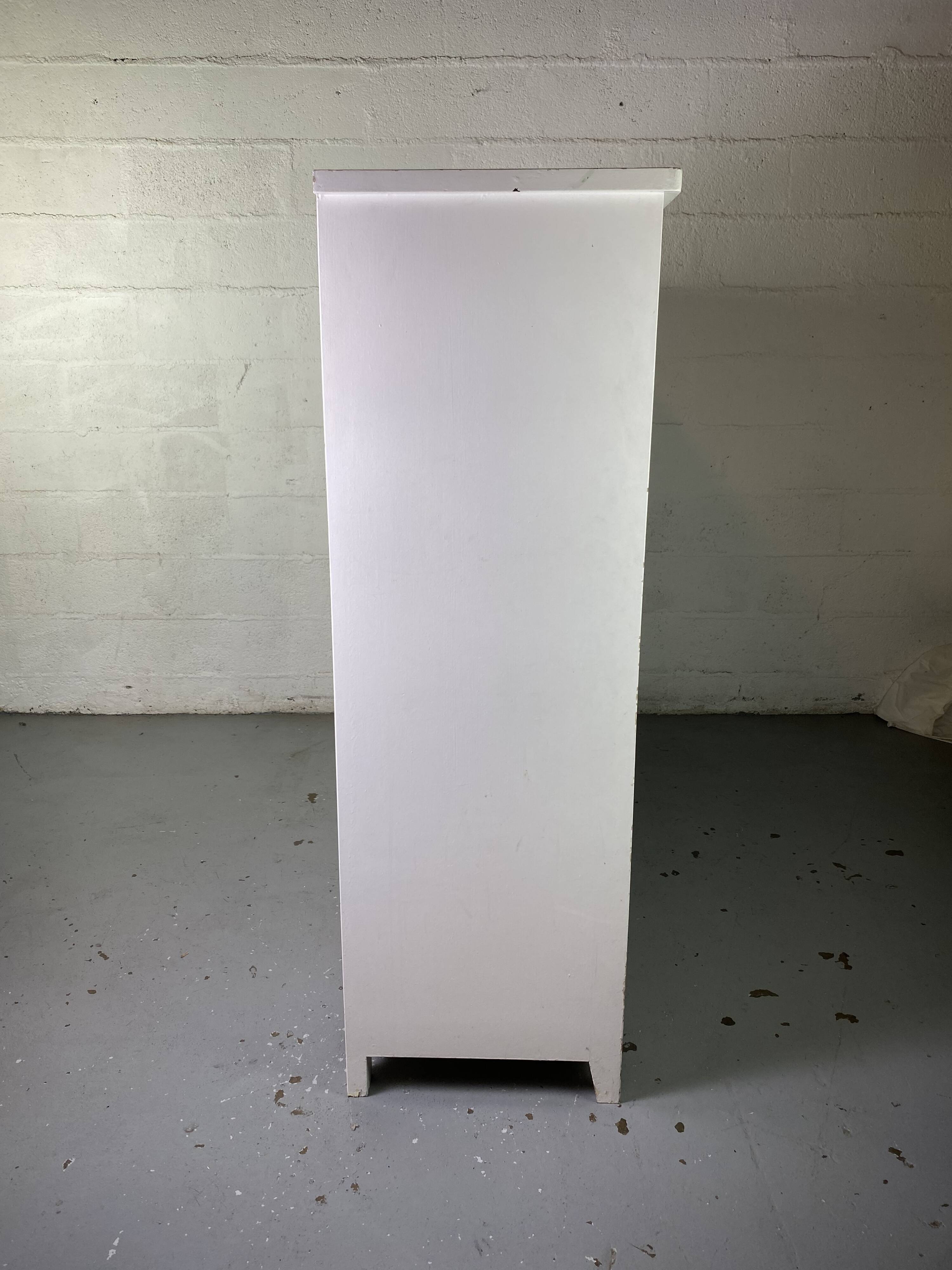 White school cabinet