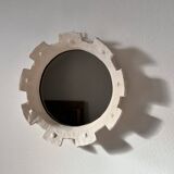 Contemporary French ceramic mirror, "Gioielli" by Renzo Maar.