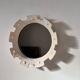 Contemporary French ceramic mirror, "Gioielli" by Renzo Maar.