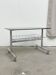 Vintage chrome and tinted glass dessert trolley