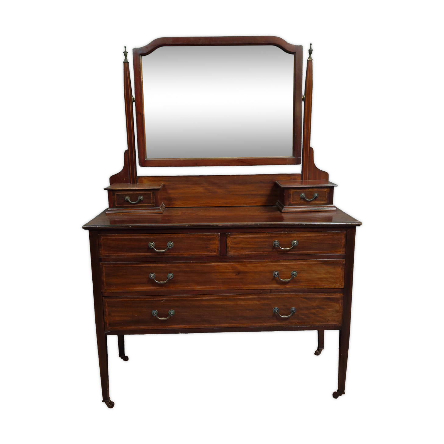 English Napoleon III psyche commode – mahogany – Elegant and functional