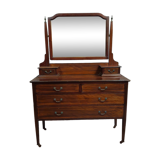 English Napoleon III psyche commode – mahogany – Elegant and functional