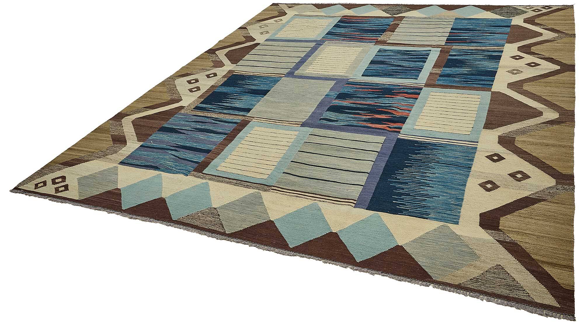 Contemporary Tribal Decorative Kilim 283 cm x 344 cm