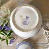 Purple ironstone sugar bowl