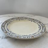 Earthenware Flat Plate by Creil et Montereau - Colbert Model