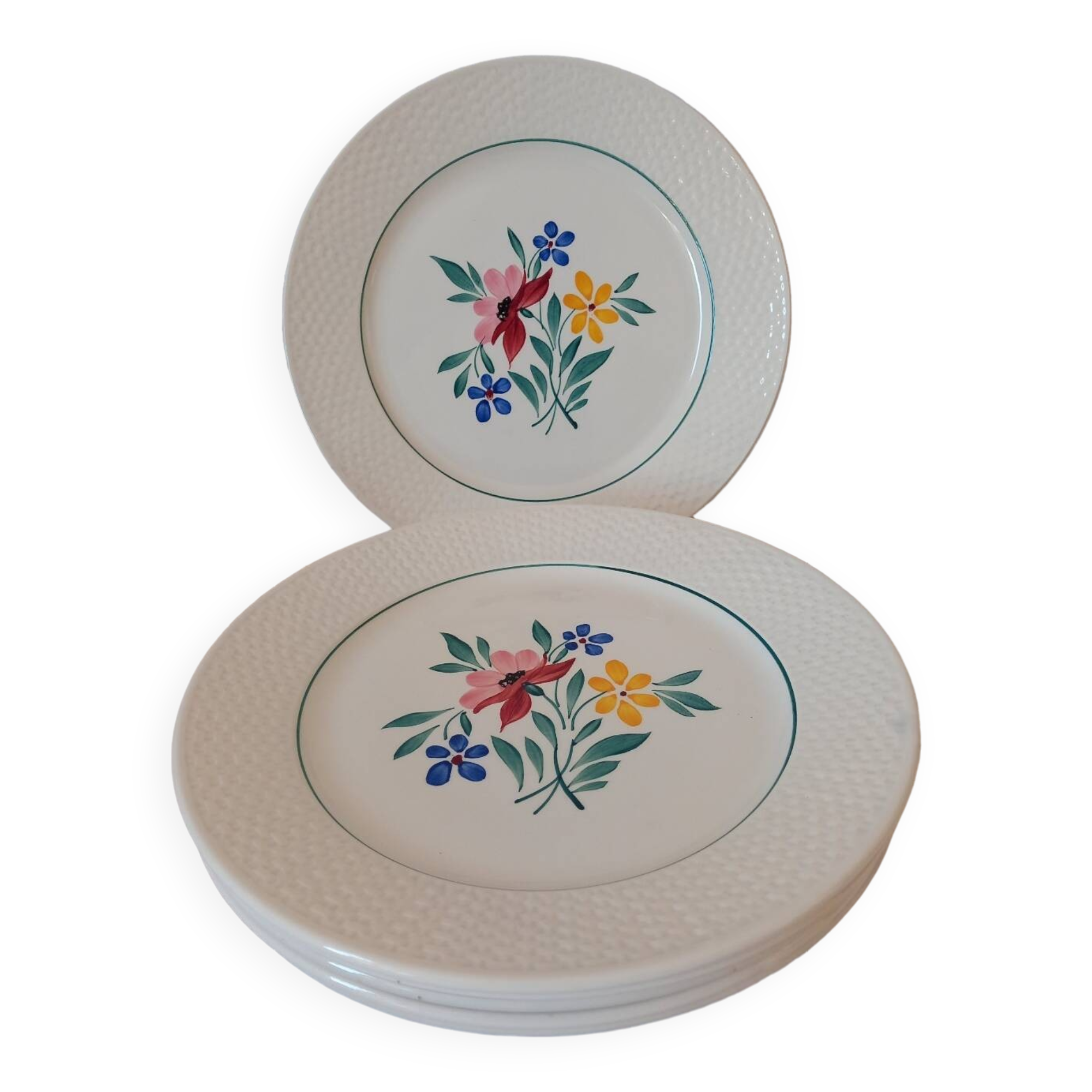 Assiettes Digoin et Sarreguemines Fabiola