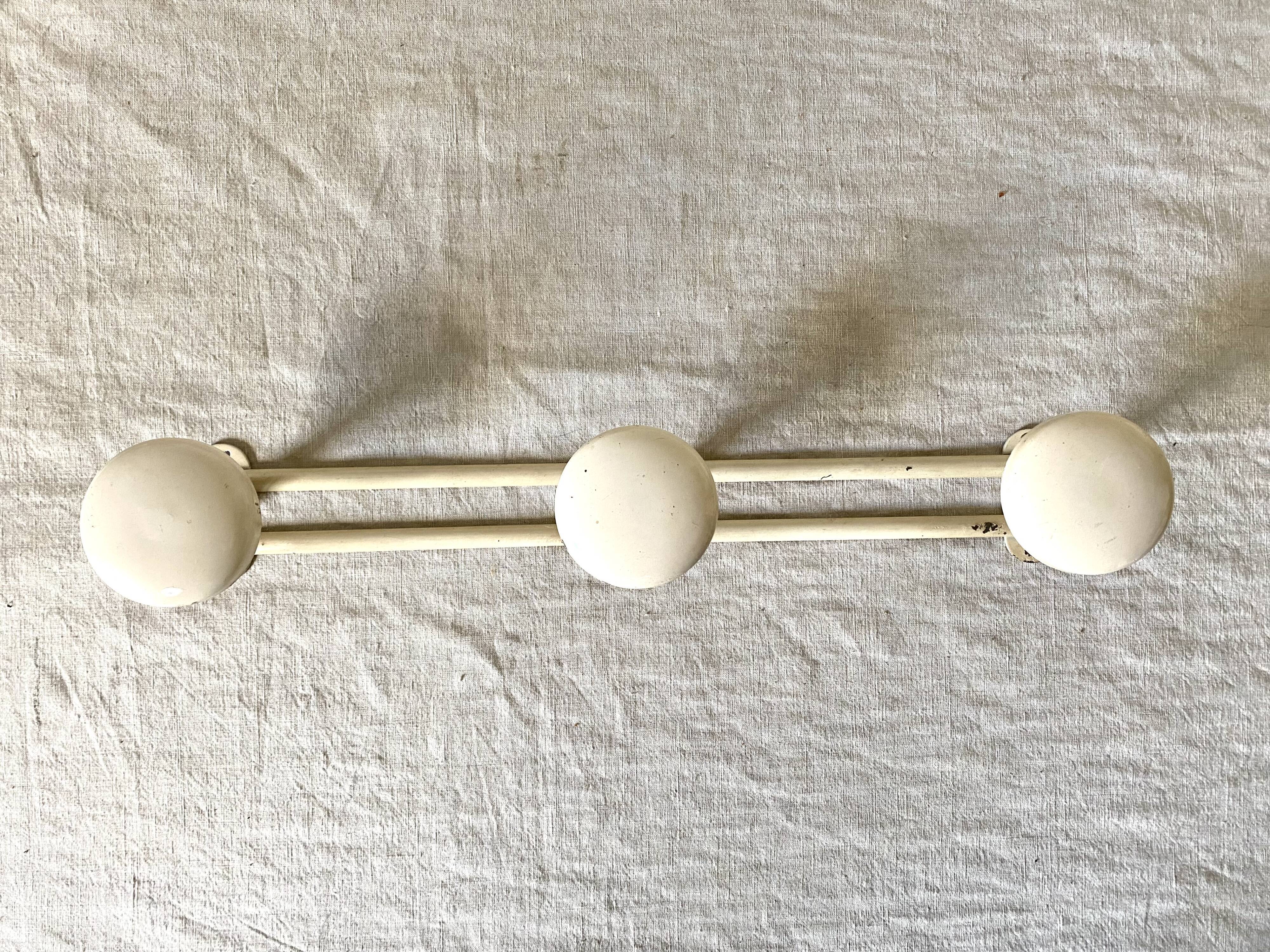 Coat rack 4 hooks 70s