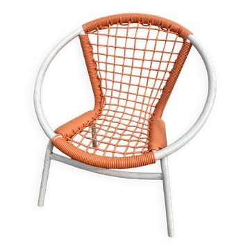 Vintage children's armchair scoubidou