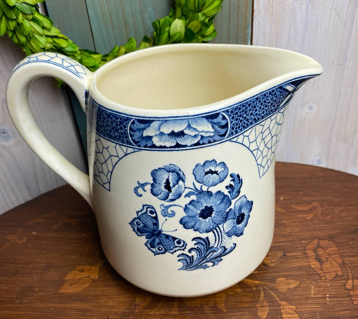 Antique Maestricht stamped earthenware pitcher