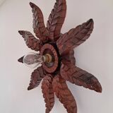 Old wooden wall light