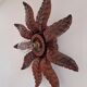 Old wooden wall light