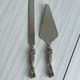 Silver-plated knife and cake server set