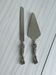 Silver-plated knife and cake server set