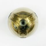 Space Age 'Wave' Glass Ceiling Light by Koch & Lowy for Peill & Putzler, Germany, 1960s