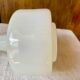 White opaline glass vase 1970