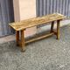 Solid wood bench, French craftsmanship, 102cm