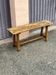 Solid wood bench, French craftsmanship, 102cm