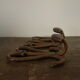 Rattan coat hanger