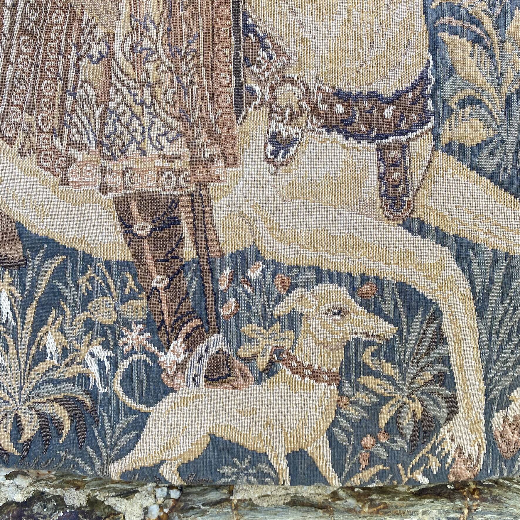 Medieval style wall tapestry 100 × 64 cm