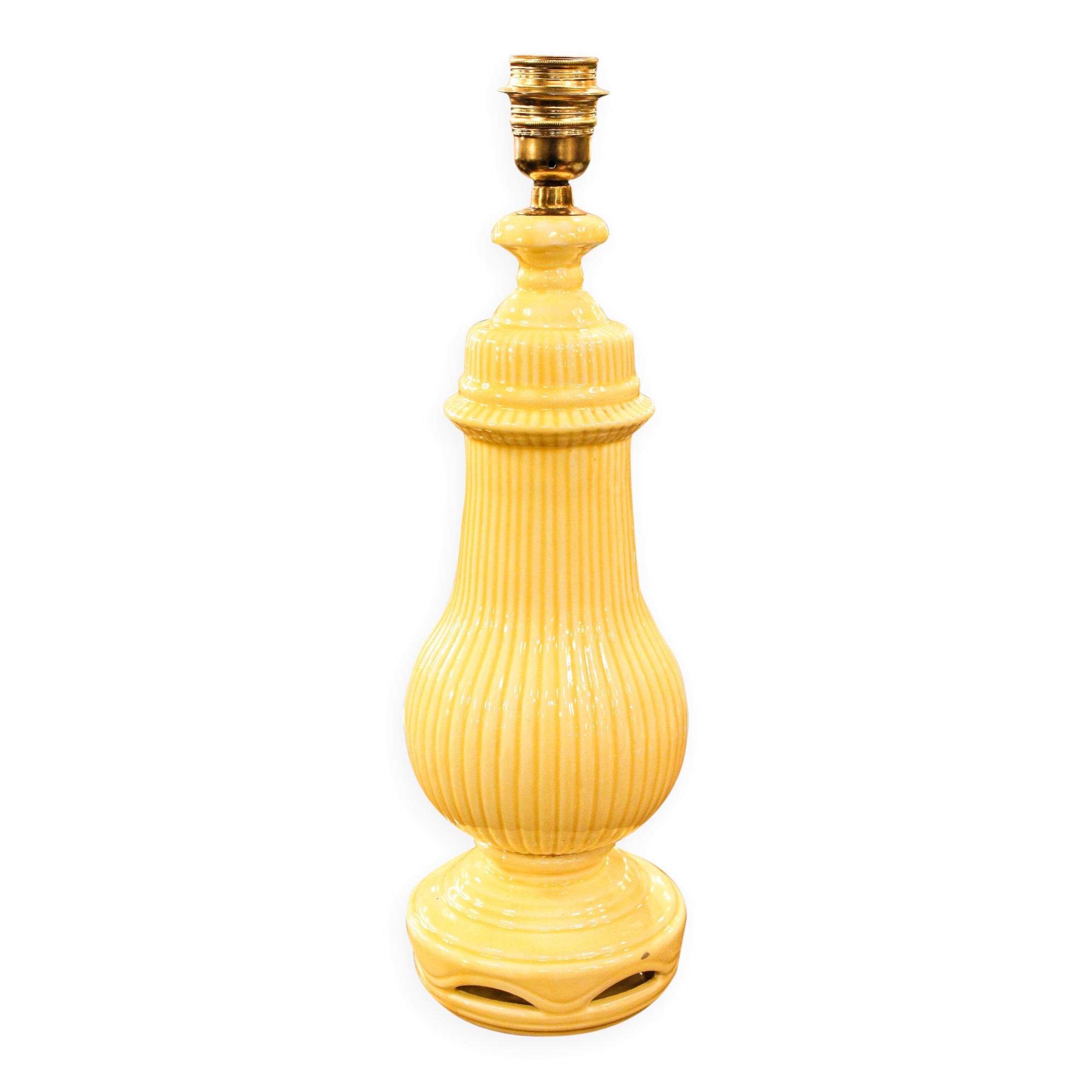 Manises yellow table lamp