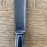 Art Deco silver metal leg of lamb cutlery