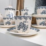 Tea service Louis XV in Earth of Gien Iron Earth