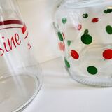 glass and colored kitchen jars
