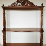 1900s turned wood shelf