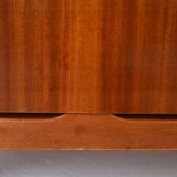 Scandinavian chest of drawers with metal handles