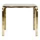 Midcentury Italian Brass And Smoked Glass Coffee Table