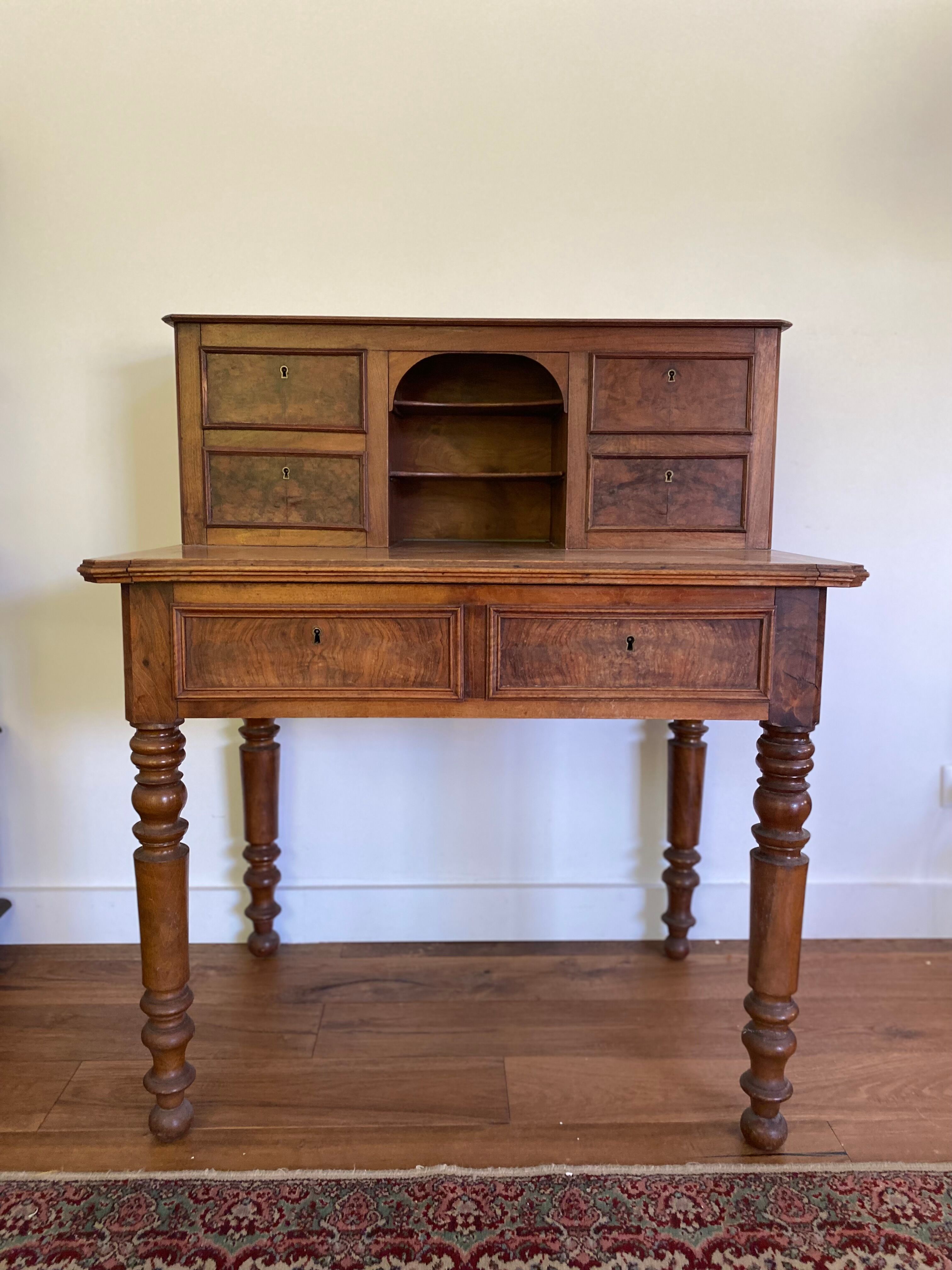 Vintage antique wooden desk