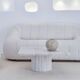 Table basse carrée Kalia travertin naturel 90x90