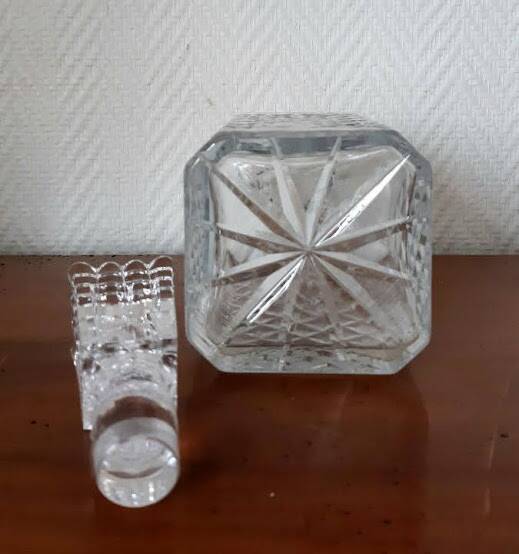 Vintage Diamond Whiskey Decanter