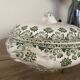 Badonvillier iron clay vegetable dish with clover decoration